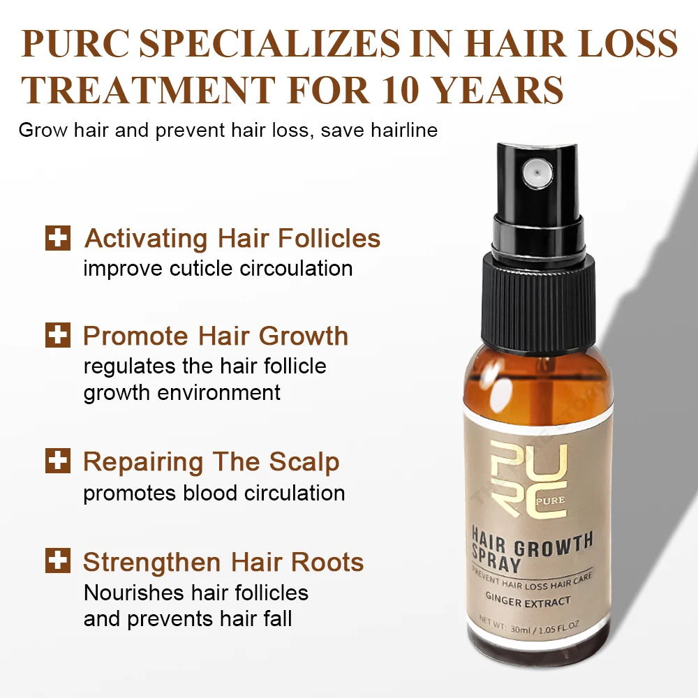 PURC Ginger Hair Spray Root St - огляд і ціна Hair Care Lotion